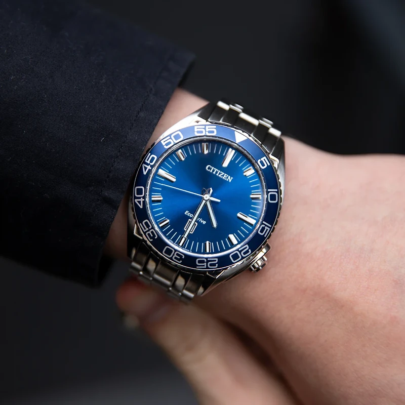 Carson 42MM Blue/Steel Watch