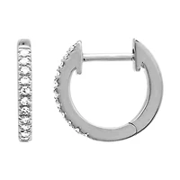 Diamond huggie 10MM Earrings