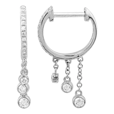 Dancing Diamonds 20MM Huggies