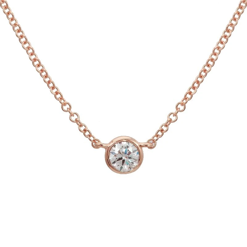Bezel Diamond .14ct Necklace