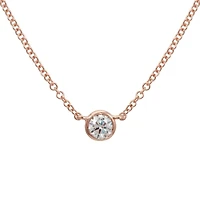 Bezel Diamond .14ct Necklace