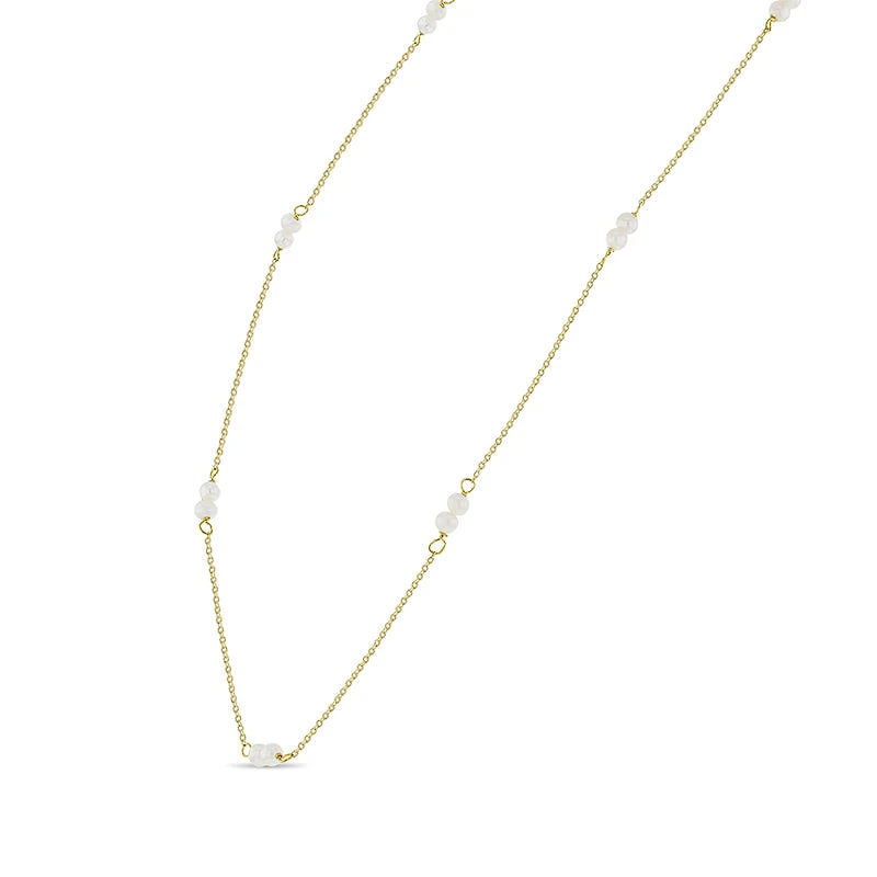 Double Pearl Kids Necklace