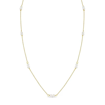 Double Pearl Kids Necklace