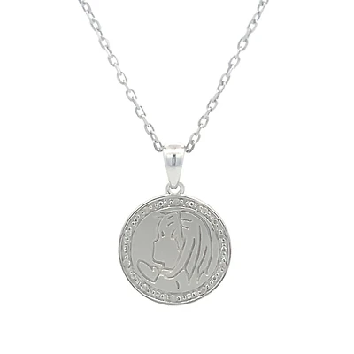 Virgen Nina Diamond Frame Necklace