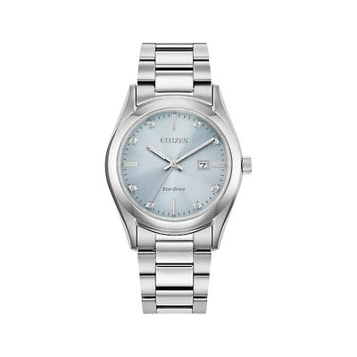 Carson 33MM Ice Blue/Diamonds