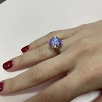 Tall Silver Ring For Murano Charms