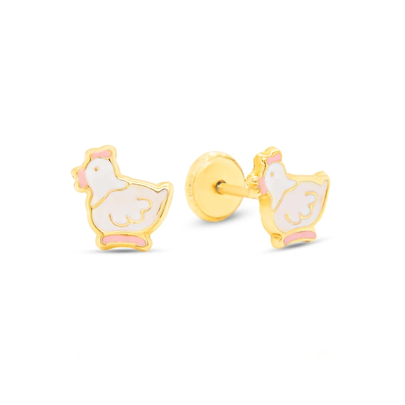 Cute Chicken Kids Earrings