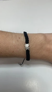 Macrame Girl with Pigtails Bracelet