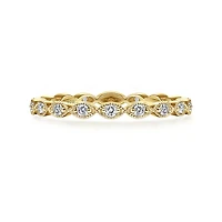 Marquise Station Diamond Ring