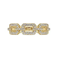 Diamonds Links Yellow Gold Ring