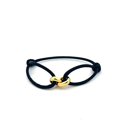 Connected Golden Links Cord Bracelet