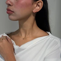 4MM Pearl Gold Earring