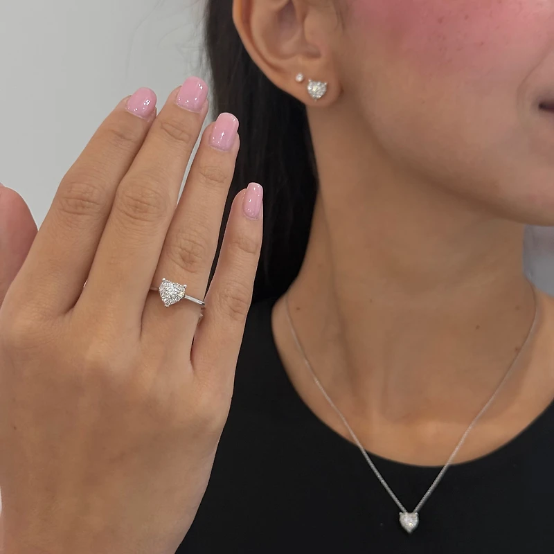 Heart Natural Diamond Ring