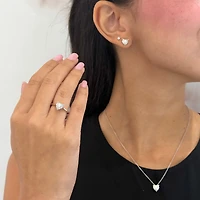 Heart Natural Diamonds Necklace