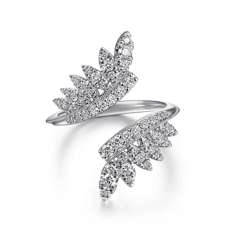 Leaf Diamond Enhancer Ring