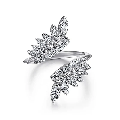 Leaf Diamond Enhancer Ring