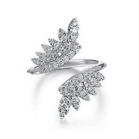 Leaf Diamond Enhancer Ring