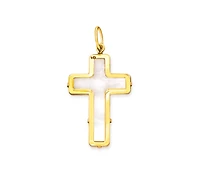 Mother Pearl Cross Pendant 12MM