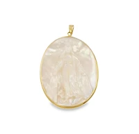 Virgen Milagrosa Mother Pearl 40MM Pendant