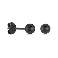 5MM Polished Steel Ball Stud Earrings