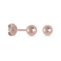 5MM Polished Steel Ball Stud Earrings