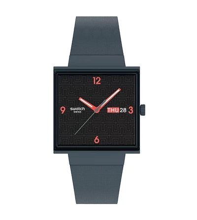 Squared Off Navy Blue Watch