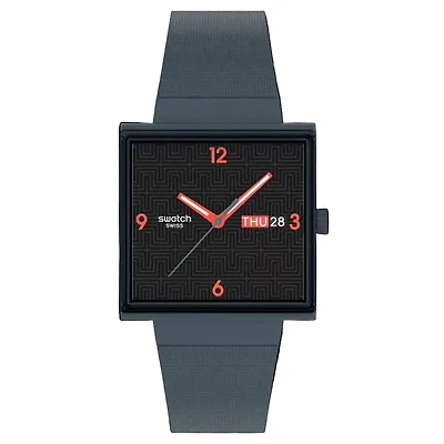 Squared Off Navy Blue Watch