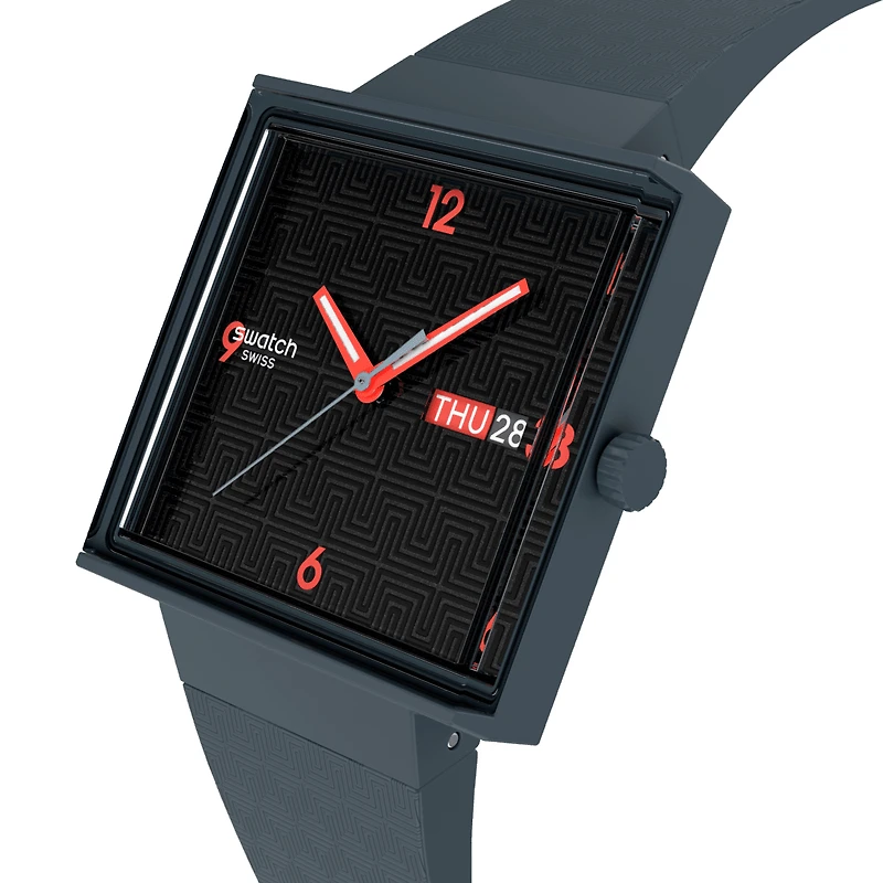 Squared Off Navy Blue Watch