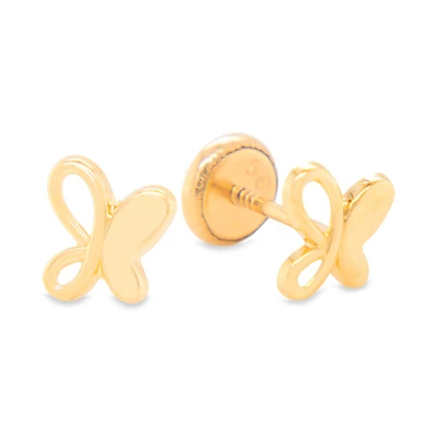 Half n Half Butterfly Stud Earrings