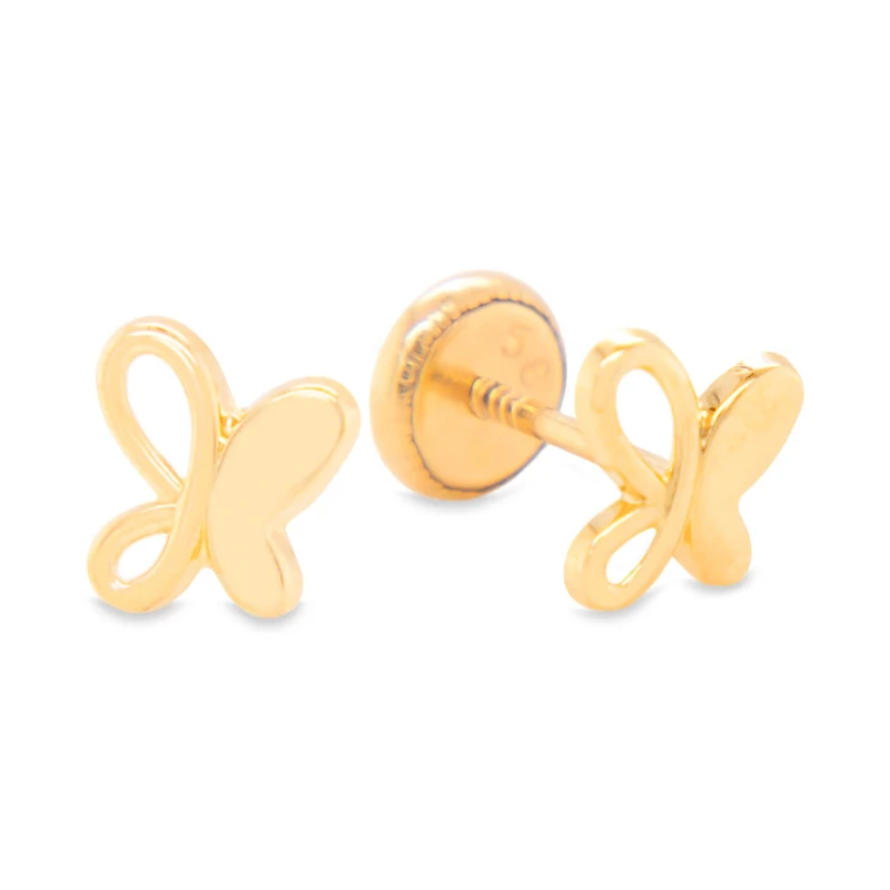 Half n Half Butterfly Stud Earrings