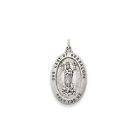 Lady Of Guadalupe Oval Pendant 27MM