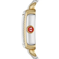 Deco Madison Two Tone Mother Pearl Diamonds 33MM Watch