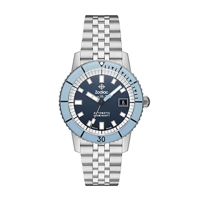 Super Sea Wolf Compression Diver Automatic 40mm Blue/Baby Blue