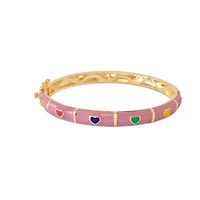 Colorful Hearts Kids Bangle Bracelet