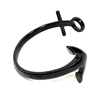 Open Anchor Cuff Steel Bracelet
