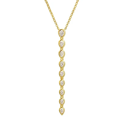 Pear Shaped Gradient Necklace
