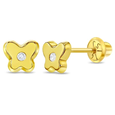 Classic Butterfly Kids Stud Earrings