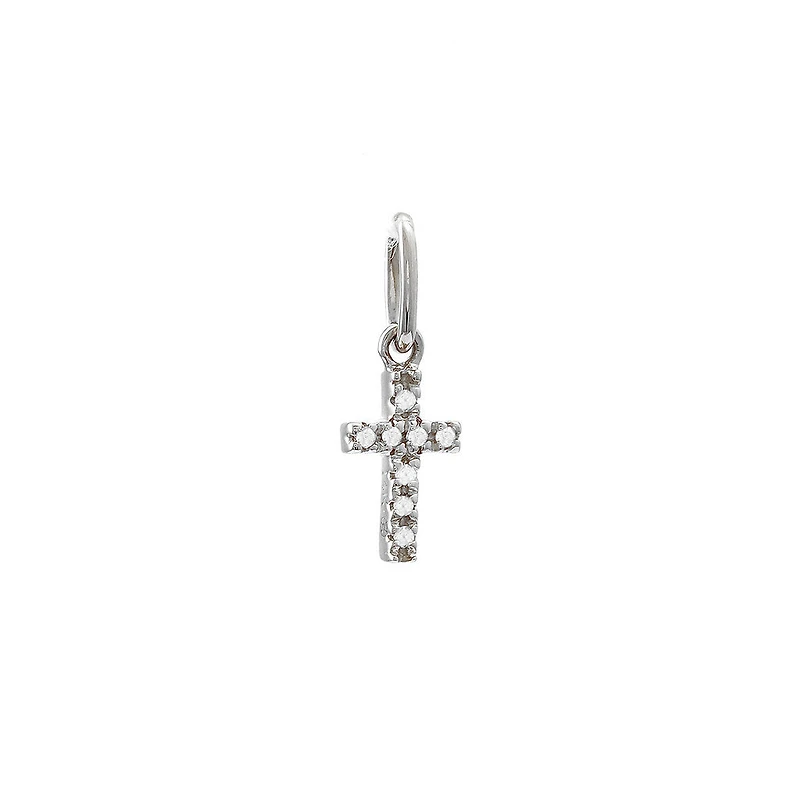 Cross Diamond Mini Pendant 14KW