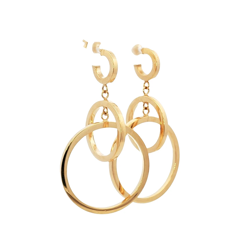 Circle Drop Dangle Earrings