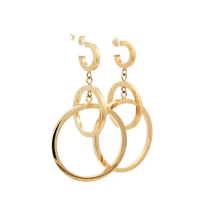 Circle Drop Dangle Earrings