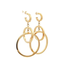 Circle Drop Dangle Earrings