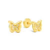 Shiny Butterflies Stud Earrings
