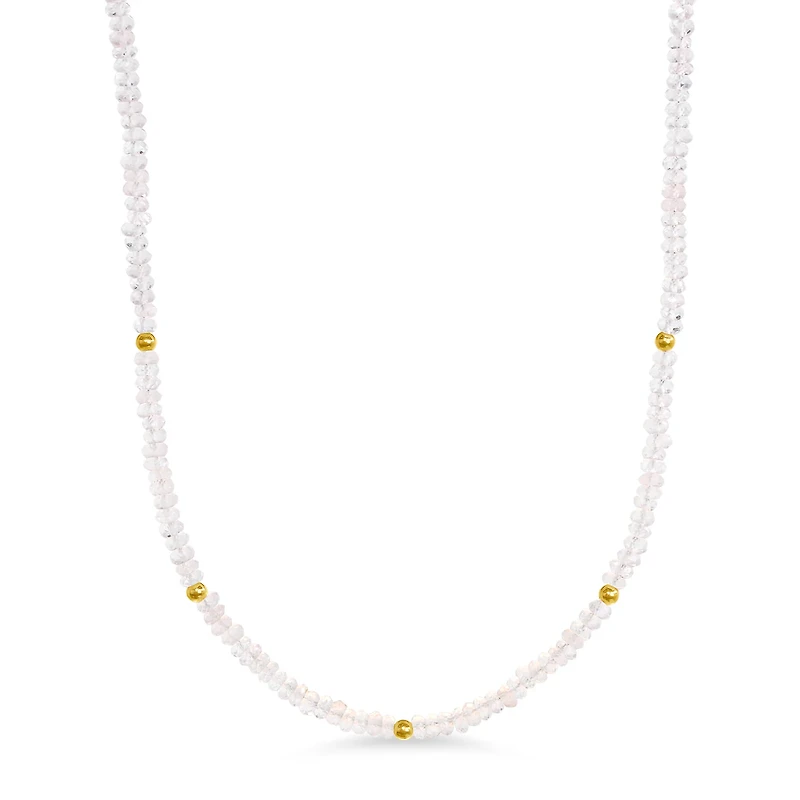 Natural Rose Quartz Gemstone Necklace