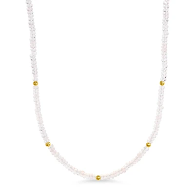 Natural Rose Quartz Gemstone Necklace