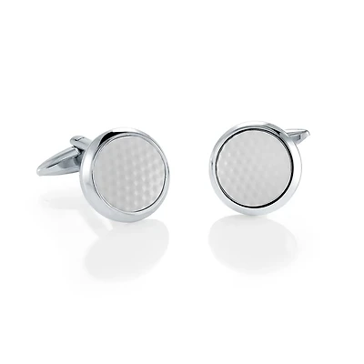 Golf Ball Steel Cufflinks