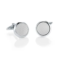 Golf Ball Steel Cufflinks