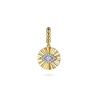 Evil Eye Diamond 15MM Pendant