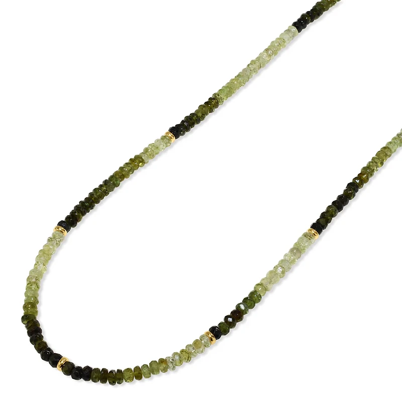 Natural Green Garnet Gemstones Necklace