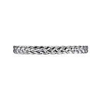 Braided White Gold ring