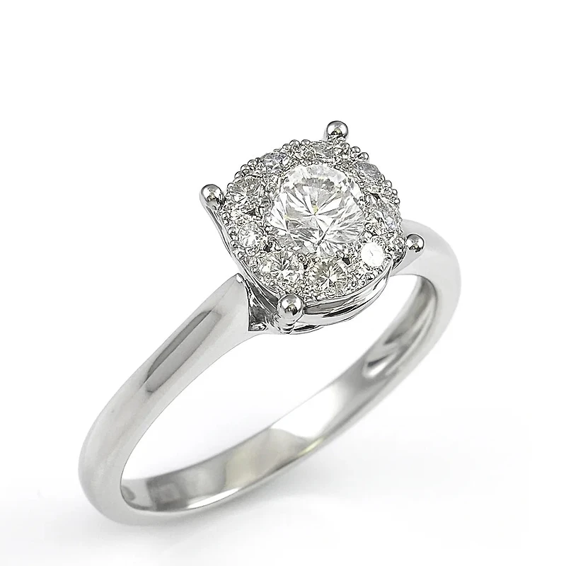 .50ct Diamond Illusion White Gold Ring